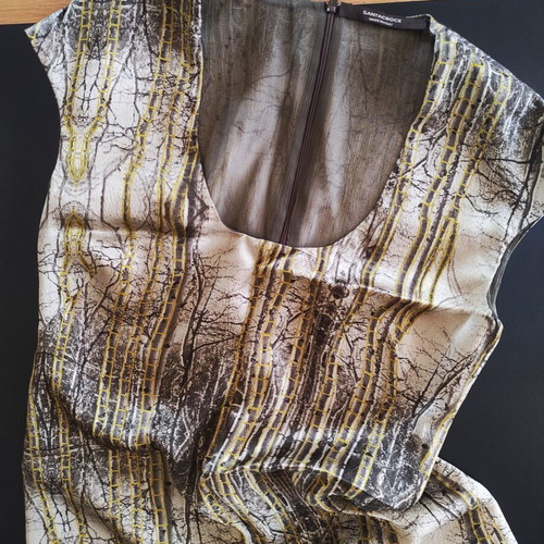 Santacroce Vintage Silk Mini Dress Made in Italy, like new, abstract nature print