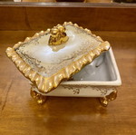 Vintage Japanese Jewelry Box 24k Gold from Greek Royal Palaces mint condition