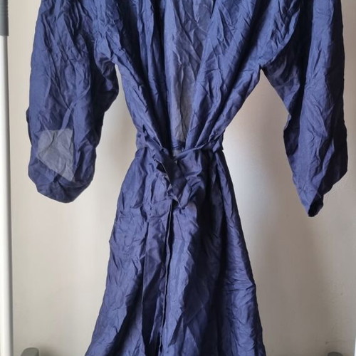 Kimono silk robe like new, size L, blue