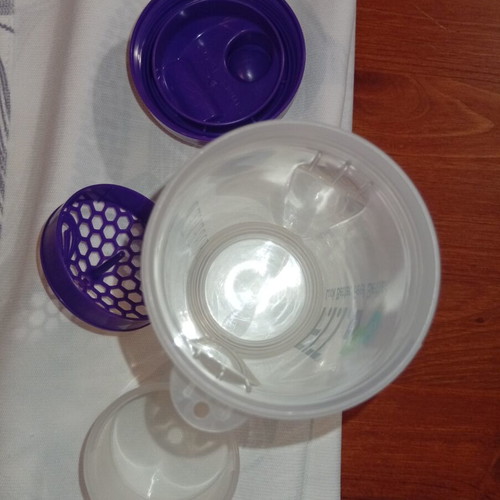 Smart Shake protein shaker, Forever Living F.I.T. series, purple lid