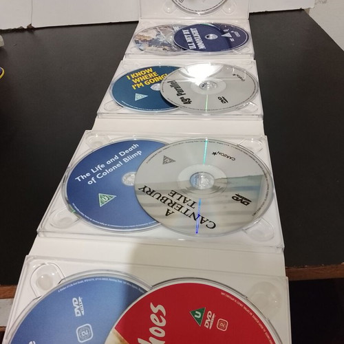 The Powell and Pressburger Collection 9 DVD set used with English subtitles