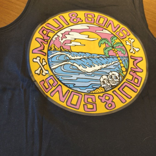 Maui & Sons sleeveless t-shirt for 12 years old like new, black, cotton