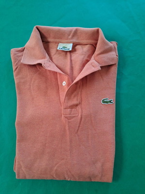 Lacoste N5 long-sleeve shirt like new, orange, size L