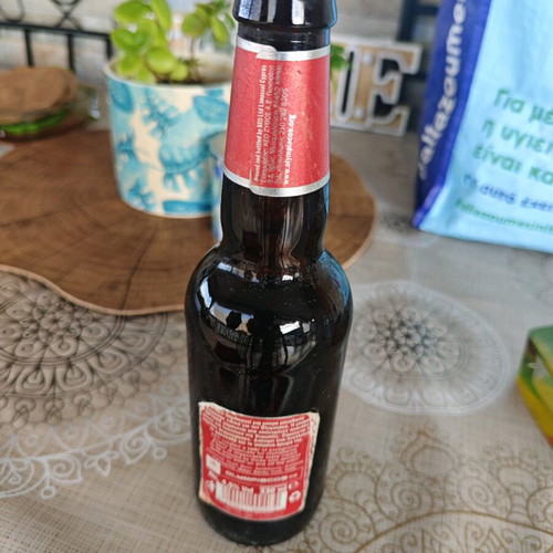 Olympiacos collectible beer bottle used from 2004