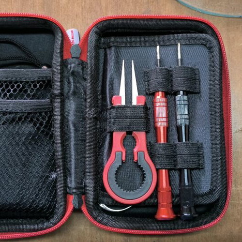 E-cigarette tool set like new for coil building