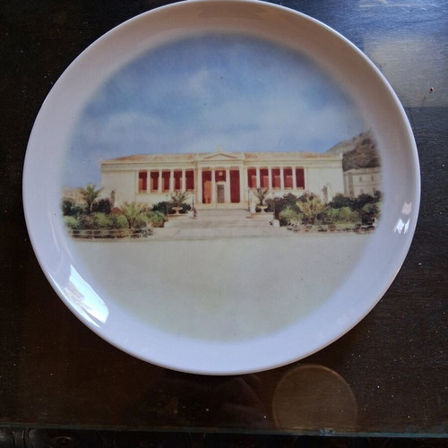 Selective plate Titan cement series used, University of Athens artwork by Christian Hansen 2003