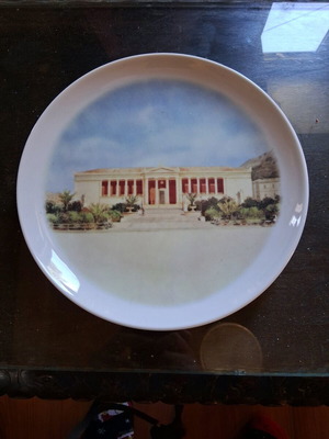 Selective plate Titan cement series used, University of Athens artwork by Christian Hansen 2003