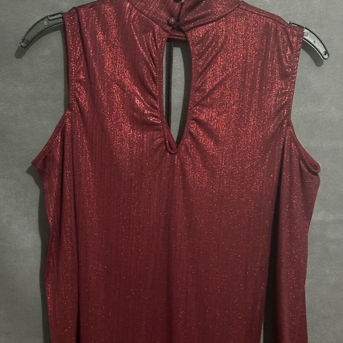 Metallic Red Dress New by Prague