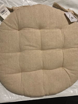 Round chair cushion like new, cotton 38 cm