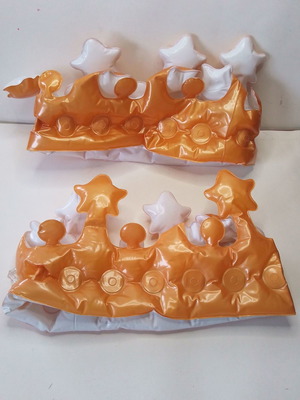 Inflatable carnival crowns used, set of 2 pieces
