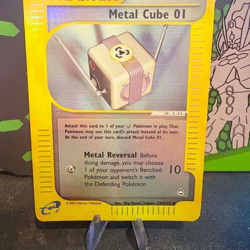 Metal Cube 01 Aquapolis Reverse Holo Pokémon Card used