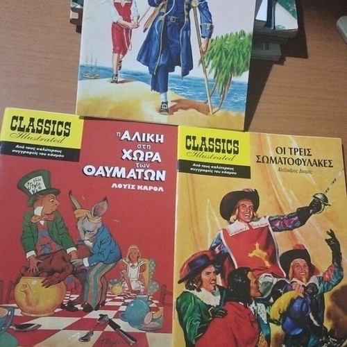 Classics Illustrated used, pack of 3 comics