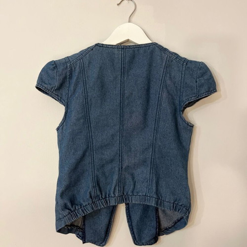Denim vest used, size S, blue