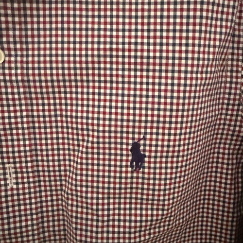 Ralph Lauren checked shirt, red and blue, size S