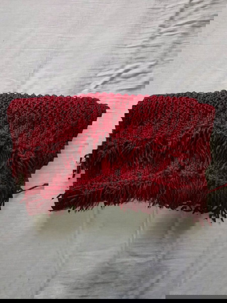 Πασμίνα/Κασκόλ σε Κεραμιδί Μπορντό χρώμα (One Size)Vintage Y2k
