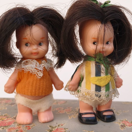 Tin Tan doll set of 4 used, vintage Famosa 1960s