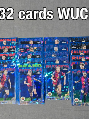 WUCL 32 football cards, Topps Chrome and Knockout