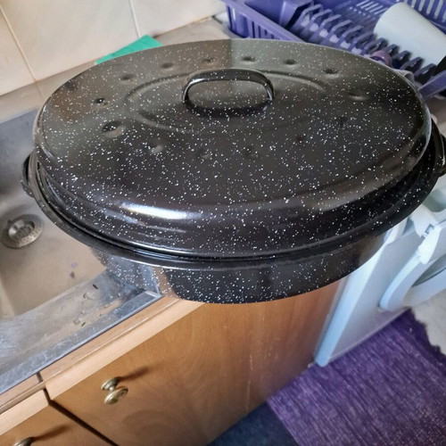 Enamel Roasting Pan new, 45cm x 35cm