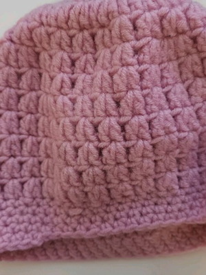 Handmade pink knitted hat new
