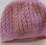 Handmade pink knitted hat new