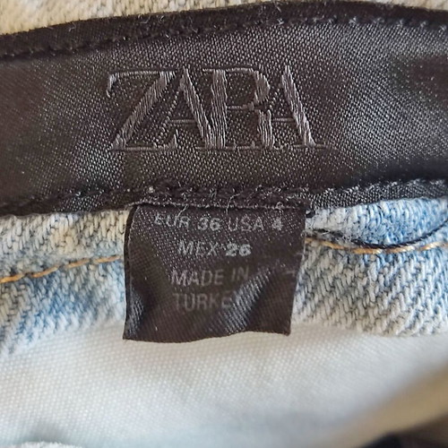 ZARA Jeans ZW Collection wide oversized high-waisted like new, size 36