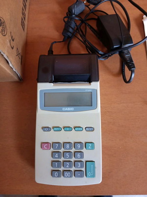 Casio portable cash register used, like new