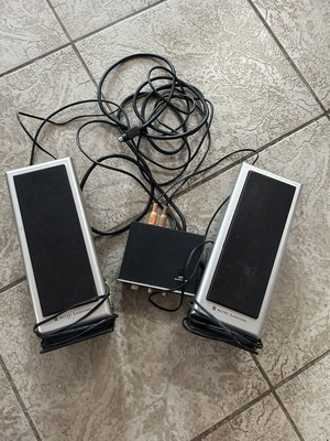 Ηχεία υπολογιστή Altec Lansing με χειριστήριο έντασης μεταχειρισμένα, vintage