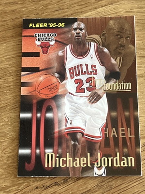 1995-96 Fleer International Firm Foundations Michael Jordan #394 used