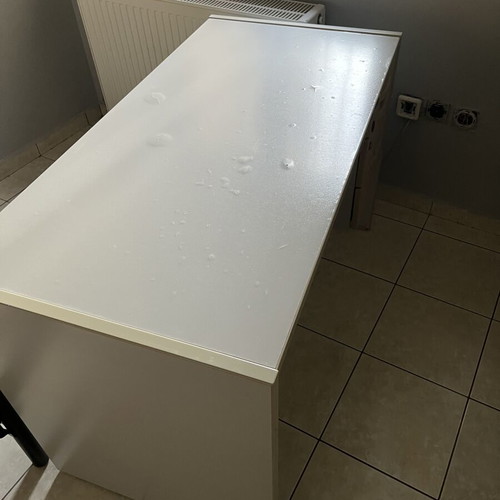 DROMEAS desk with three drawers used