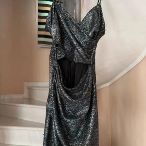 Zara metallic dress size S like new, -  6,00 - Vendora.cy