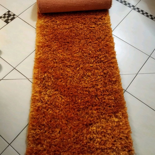 Shaggy runner rug 70x240 cm, orange Luna