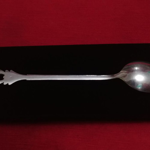 Συλλεκτικό κουταλάκι USSR melchior silver plated αντίκα 1950-1960