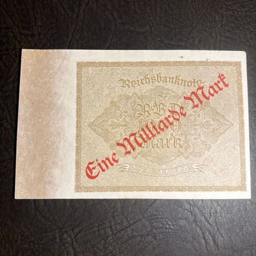 German Reichsbanknote 1 Billion Mark banknote new