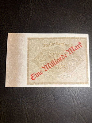 German Reichsbanknote 1 Billion Mark banknote new