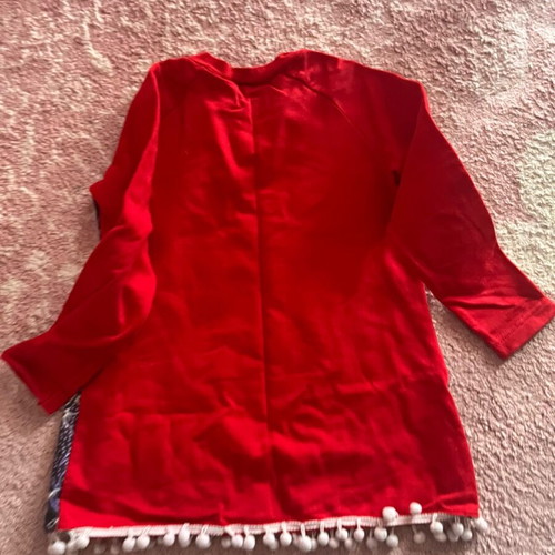Children's blouse like new, red, size 104 cm for 4 years old
