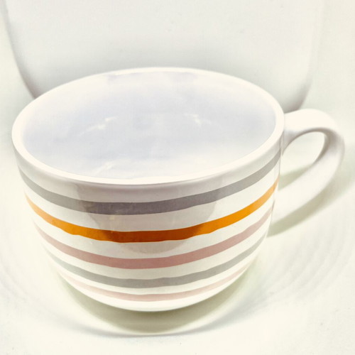 Butlers ceramic mug used with colorful stripes