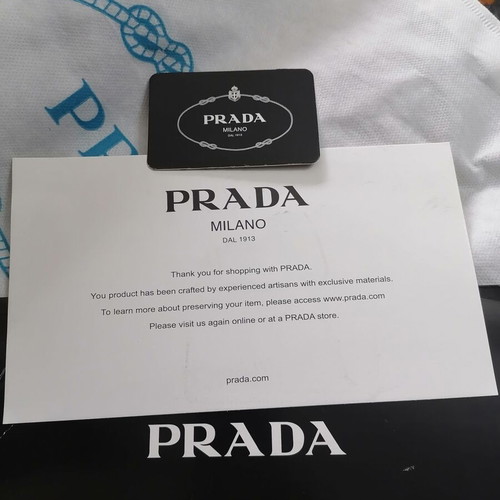 Prada sports shoes new, black and red
