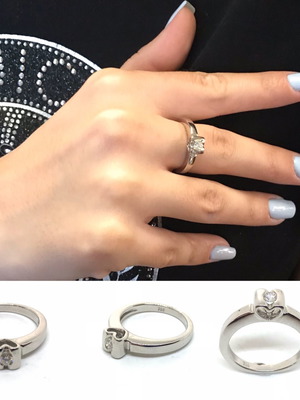 Δαχτυλίδι μονόπετρο vintage με μπριγιάν k18 5.7 gr 0.20ct VS2-I-j