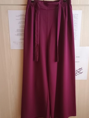 Wide-leg pants new, purple, size L