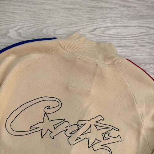 Corteiz Khit ZipUp Fleece Cream jacket new