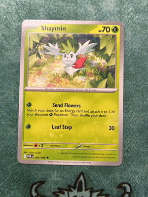 Shaymin μεταχειρισμένη κάρτα Pokemon