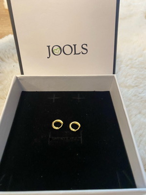 Jools small hoop earrings new, gold, 1 cm diameter