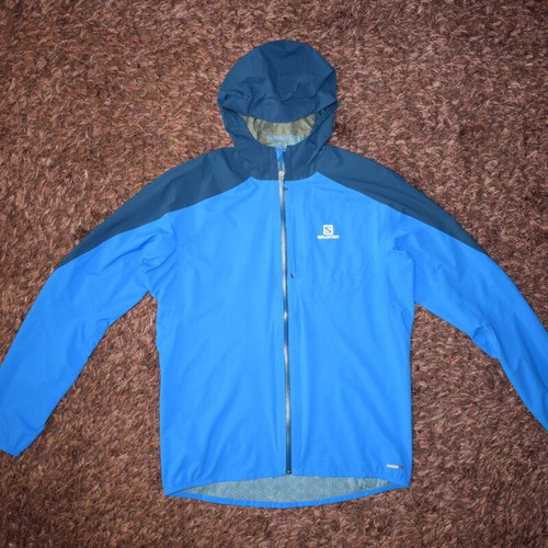 Salomon Advanced Skin Dry Jacket Men size L like new, blue, waterproof