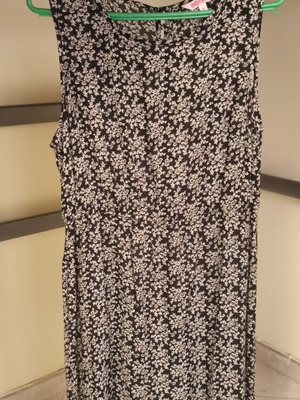 Indiska women's midi dress like new, modal, black and white