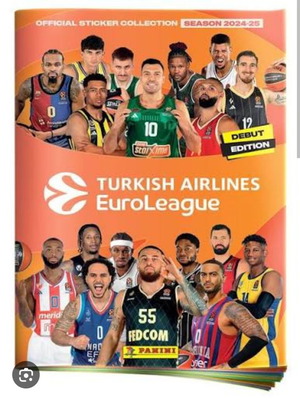 Άλμπουμ EuroLeague 2024-25 σαν καινούργιο, 100% συμπληρωμένο