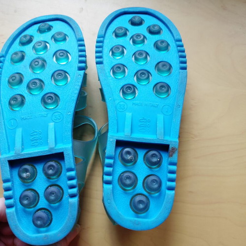 Silicone sandals size 33 like new, blue