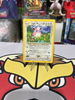 Pokemon card Light Wigglytuff Neo Destiny used