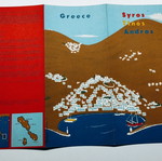 Τουριστική μπροσούρα λιθογραφία μεταχειρισμένη 1961 Σύρος, Τήνος, Μύκονος