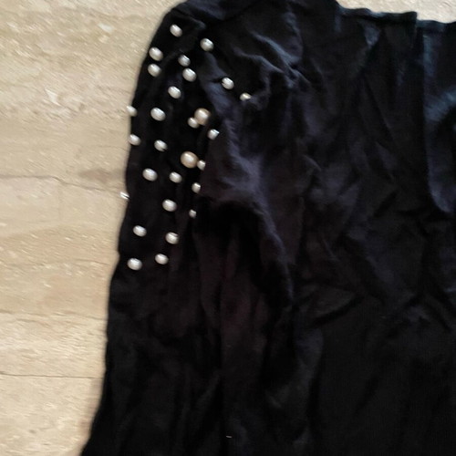 Toi&Moi knitted backless dress with pearls like new, black
