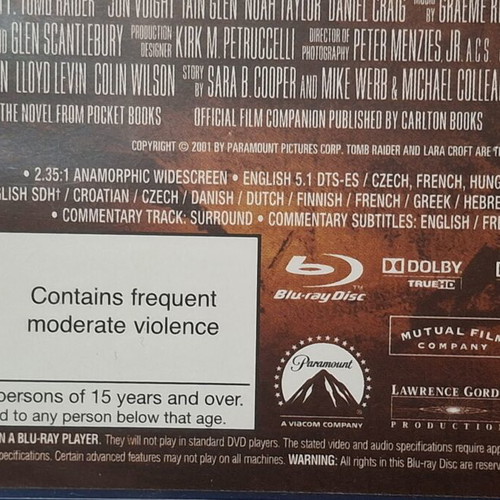 Lara Croft Tomb Raider Uncut Edition Blu-ray